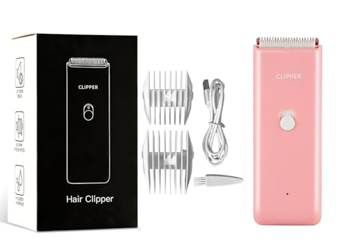 Dog Clippers,Quiet Washable USB Rechargeable Cordless Dog Grooming Kit,Electric Pets Hair Trimmers Shaver Shears for Dogs and Cats Pink - color: Pink 1 Clipper