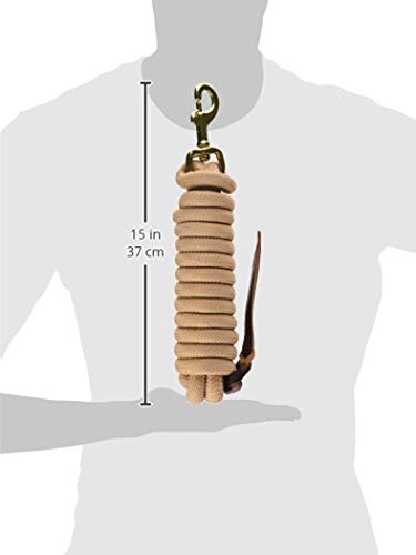 Hamilton 5/8" x 10' Poly Cowboy Horse Lead Rope, Tan - color: Tan, size: 5/8" x 10'