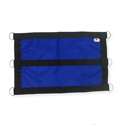 Majestic Ally 1200D 29"x19" Horse Stall Guard with Replaceable and Adjustable Length Straps and Replaceable Hardware (Royal Blue Black) - color: Royal Blue Black