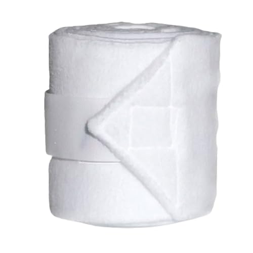 Fleece Polo Wraps Bandages Set of 4 - color: White
