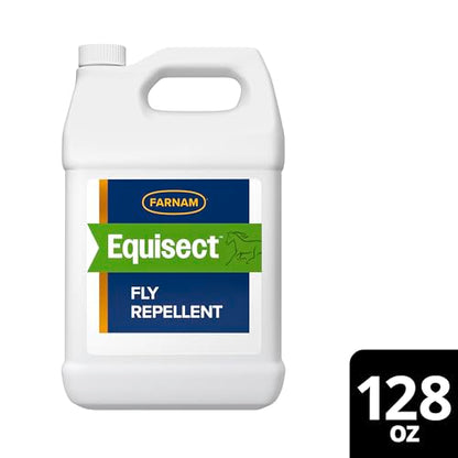 Farnam Equisect Water-Based Botanical Fly Repellent for Horses, 128 oz - size: 128 Fl Oz (Pack of 1)