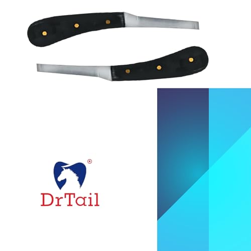 Regular Hoof Knife for Horses – Farrier Tool with Plastic Grip – Hoof Trimming Knife for Equine Care & Veterinary Use (Left Hand) - style: Semi Narrow Blade - RH