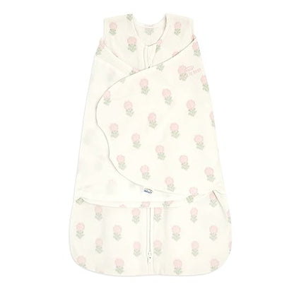 HALO Micro-Fleece Sleepsack Swaddle, 3-Way Adjustable Wearable Blanket, TOG 3.0, Block Flower, Small, 3-6 Months - color: Block Flower, size: Small (Pack of 1)