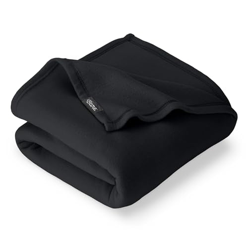Bare Home Polar Fleece Blanket (Throw, Black) - color: 04 - Black, size: Throw