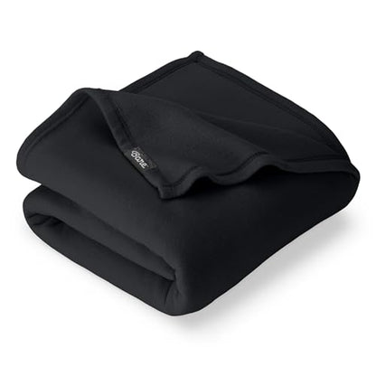 Bare Home Polar Fleece Blanket (Throw, Black) - color: 04 - Black, size: Throw