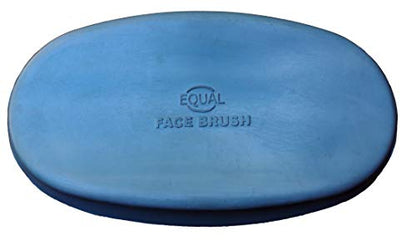 Grewal Equestrian Oval Face Grooming & Bathing Curry Brush for Horses, Dogs, Cats, & Other Pets - Very Soft Bristles (Pacific Blue) - color: Pacific Blue