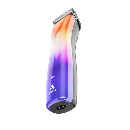 Andis 563125 Emerge Lite Cord/Cordless Pet Clipper, Cosmic Crush | Single-speed rotary motor, stainless-steel detachable blade, lightweight dog grooming clipper