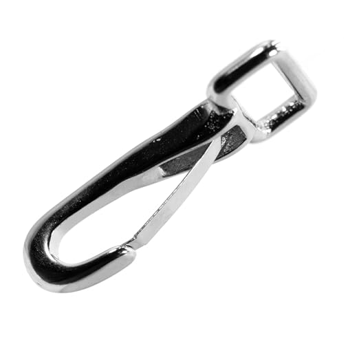 Jeffers Spring Snap with Square Eye 1" x 3-1/4" – Metal Snap Hook Clip for Rope, Lead, Horse Tack, Halter, Pet Chain & Dog Leash, Secure Attachment for Barn, Farm, Camping & Outdoor Use - 1 Pack - size: 1 Pack