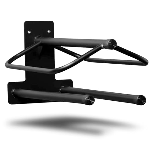 Jeffers Wall Saddle Rack with Saddle Pad Bars, Mounting Hardware Included - Heavy Duty Black Wall Mounted Steel Saddle Holder for English & Western Saddles, Blankets, Tack Storage for Barns & Stables - color: Rack with Saddle Pad Bars