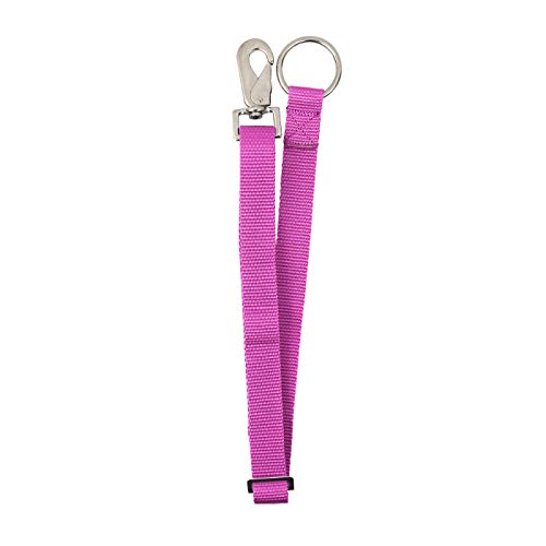 Heavy Duty Adjustable Horse Water Bucket Straps Hangers by Derby (Pink) - color: Pink