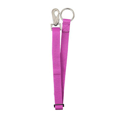 Heavy Duty Adjustable Horse Water Bucket Straps Hangers by Derby (Pink) - color: Pink