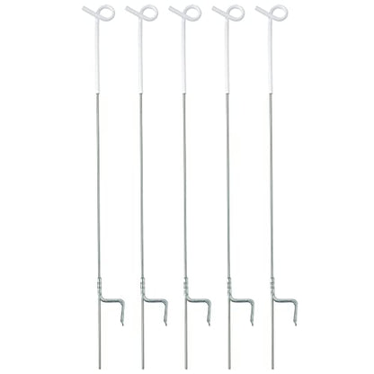 Strainrite® Goldfoot Springsteel Pigtail Electric Fence Post, 33"- 5 Pack
