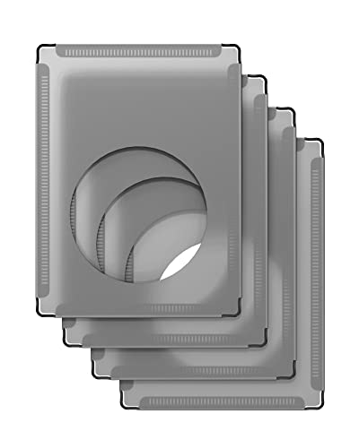 DINMO 4 Plastic Panels with Game Holes, Playpen Accessories, 11.8" x 15.7" - style: Grey Plastic Panel - 4 pcs