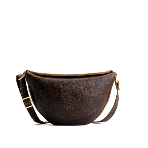 Portland Leather Goods Koala Sling Bag - Adjustable Full-Grain Leather - color: Coldbrew, size: Small