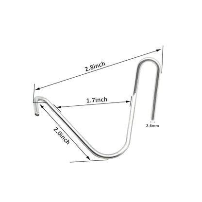 T-Post Clips Galvanized Steel Fence Clips 150 PCS 10 Gauge Convenient and Fast Installation Pre-Cut Fence Ties for T-Posts/U-Posts