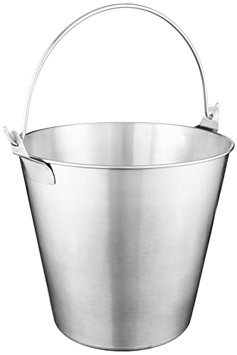 Winco 13 qt Stainless Steel Utility Pail