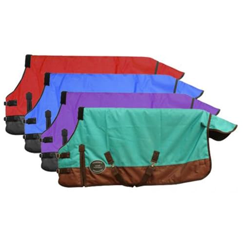 Showman Pony/Yearling 48"- 54" 1200 Denier Waterproof & Breathable Turnout Sheet - color: Blue