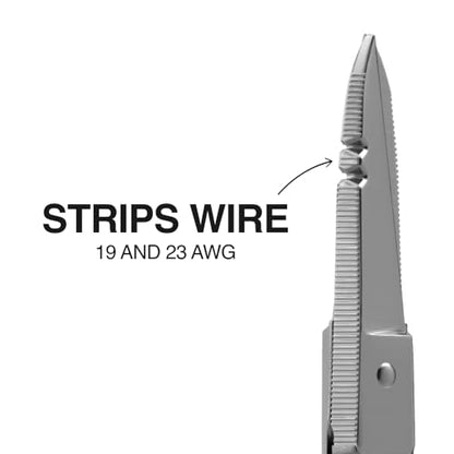 Klein Tools 2100-8 Free-Fall Electrician Snips, Made in USA, 6.25-Inch Stainless Steel Scissors with Stripping Notches, Fully Serrated Blade, Extended Handle, Electrical and Heavy-Duty Applications - style: Free-Fall Snip