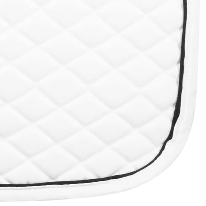TuffRider Basic Dressage Saddle Pad - color: WT/WT/BLK