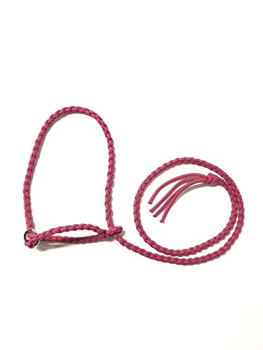 adustable goat halter and lead fuchsia sheep halter small livestock halter