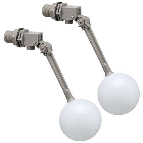 Cinnvoice 2 Pack 3/4" Float Valve for Water Tank with Adjustable Arm