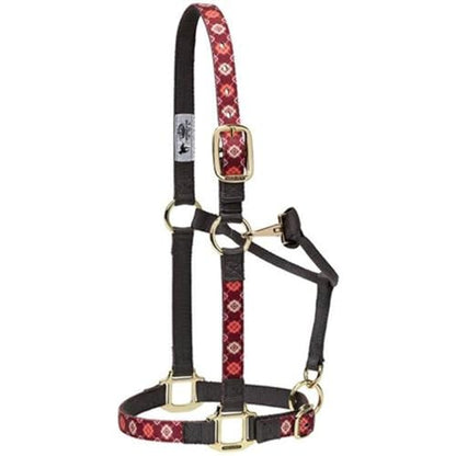 Weaver Leather Adjustable Patterned Nylon Horse Halter, Trekking West, Large