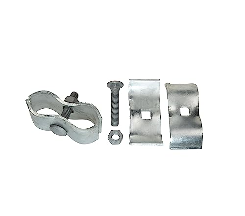 10 Set Chain Link Fence Panel Clamps 1-3/8" Dog Kennel Panel Clamp for Round Pipe Panel Frame