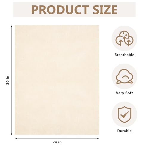 Drydiet 2 Pcs Medical Sheepskin for Bed Sores 24" x 30" Lambs Wool Padding - size: 24" X 30"
