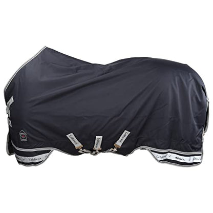 LeMieux Arika Featherweight 0g Turnout Blanket - 900Denier Breathable Waterproof Outer - Detachable Neck Included - Navy - 78" - size: 78"
