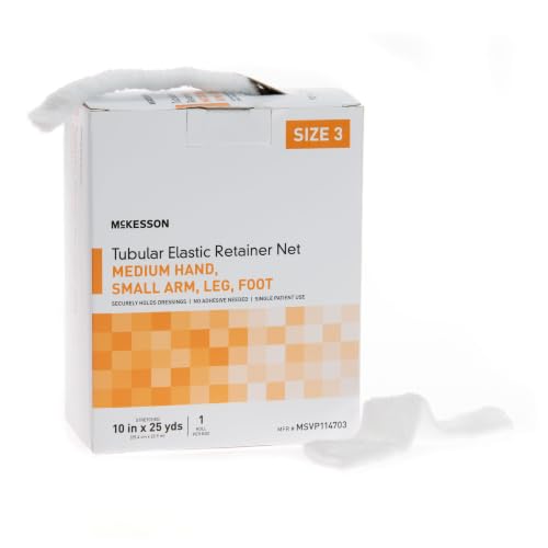 McKesson Tubular Elastic Retainer Net Dressing, Small, 10 in x 25 yd, 1 ct - size: Size 3 1 Count