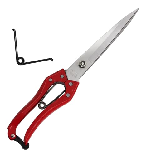 Sheep Shears Manual Stainless Steel Spring Loaded Wool Clipping Scissors