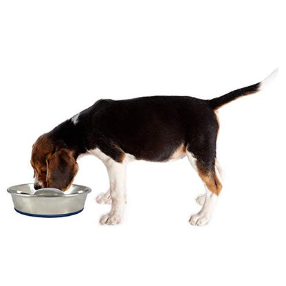 OurPets DuraPet Slow Feed Premium Stainless Steel Bowl (Heavyweight Durable Stainless Steel Bowls, Dog Food Bowl, and Dog Water Bowl) Great Alternative to Snuffle Mat for Dogs-Medium - size: Medium (4.5 Cups)