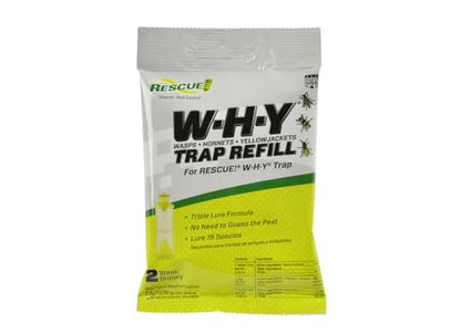 RESCUE! Non-Toxic Wasp, Hornet, Yellowjacket Trap (WHY Trap) Attractant Refill - 2 Week Refill - 3 Pack