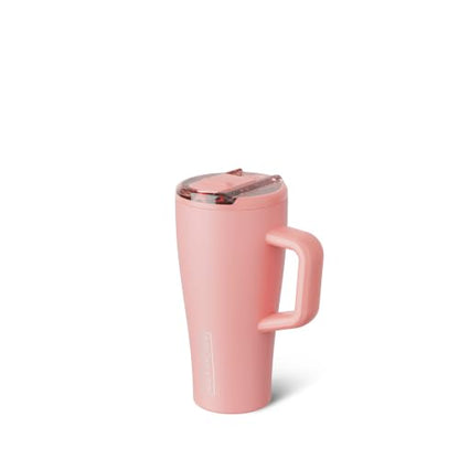 BrüMate Era Flip 20oz Kids Tumbler with Covered Flip Down Straw | 100% Leakproof Insulated Kids Cup | Made of Stainless Steel | Cup Holder Friendly | 20oz (Guava) - color: Guava, size: 20 Ounces