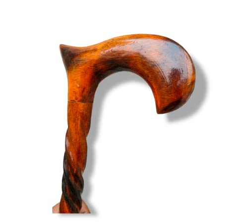 Walking Cane for Men | Wooden Walking Stick | Wooden Canes for Men | Walking Canes | Wooden Cane Collapsible 3 Section Natural Wood Handle Ladies Senior