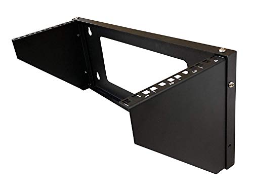 Kenuco 19 Inch Steel Vertical Rack and Wall Mountable Server Rack Mount (Black-5U) - color: Black-5U