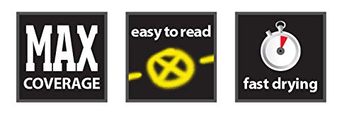 Rust-Oleum Inverted Marking Spray, Solvent-Based, High Visibility Yellow - color: High Visibility Yellow, size: 17 Ounce (Pack of 12)