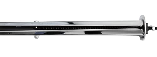 Stainless Steel Straight Spring Loaded Mud Flap Hanger 2-1/2" Bolt Spacing,30" Length.with Reflective Plate