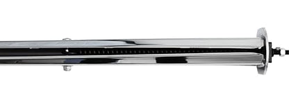 Stainless Steel Straight Spring Loaded Mud Flap Hanger 2-1/2" Bolt Spacing,30" Length.with Reflective Plate
