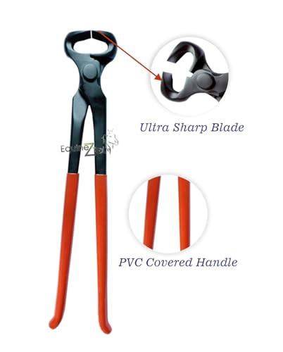 Professional Hoof Nipper 12" with PVC Covered Handle–Premium Heavy Duty Horse Farrier Tool for Precise Hoof Trimming,Shaping&Maintenance–Professional-Grade Equine Hoof Care Tool for Hoof Health