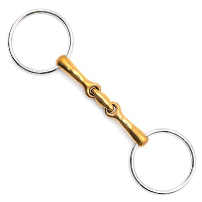 Jeffers Equine Horse Bits, Durable Training Horse Tack, Western Riding Equipment, Equestrian Accessories - style: Oval Mouth Copper Bits