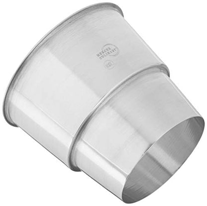 Mercer Culinary Shake Collar, 4.44 Inch Top Diameter, Stainless - size: 4.44 Inch
