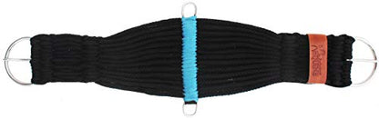 CHALLENGER Horse Western Tack 25-Strand Roper Saddle Cinch Girth Black 9787 - size: 26" L x 7" W