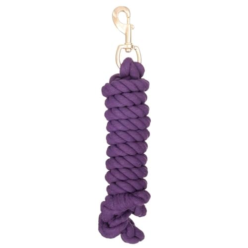 Tough 1 Braided Cotton Lead with Bolt Snap - color: Purple