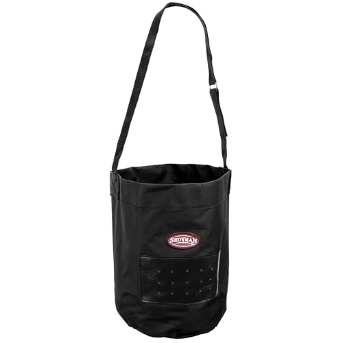 Showman Nylon Feed Bag - color: Black