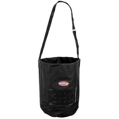 Showman Nylon Feed Bag - color: Black