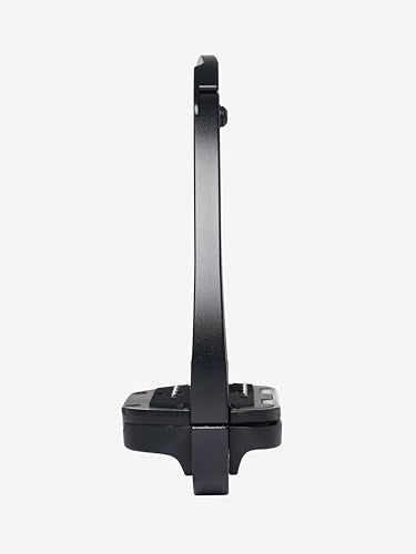 LeMieux Vector Control Stirrup - New Generation - Spring Loaded Hinged Arm - Cross Track Grip Surface - color: Black