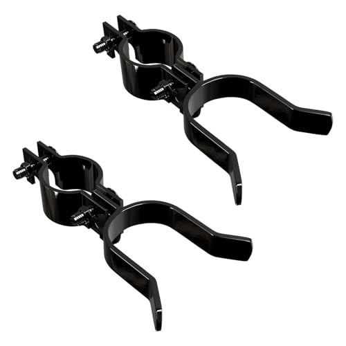 VIVIDA 1-3/8" x 1-5/8" Chain Link Fence Gate Latch, Black Fork Latch, 2 PCS - size: 1-3/8" x 1-5/8" (2 PCS)