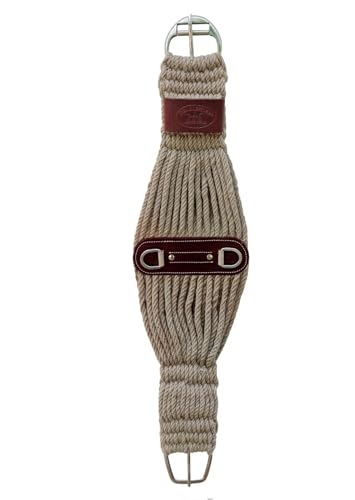 Horse Western 26 Strand Double Weave Two-Tone Mohair Roper Cinch 97143