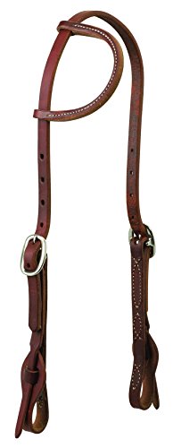 Weaver Leather Working Tack Quick Change Sliding Ear Headstall , Golden Chestnut